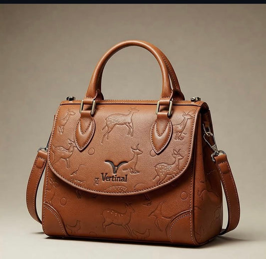 VERTİNAL DERİ KANGURU ÇANTA